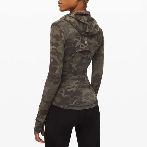 Lululemon Hooded Define Jacket Nulu Incognito Camo Multi Gator Green C6 - Picture 3 of 7